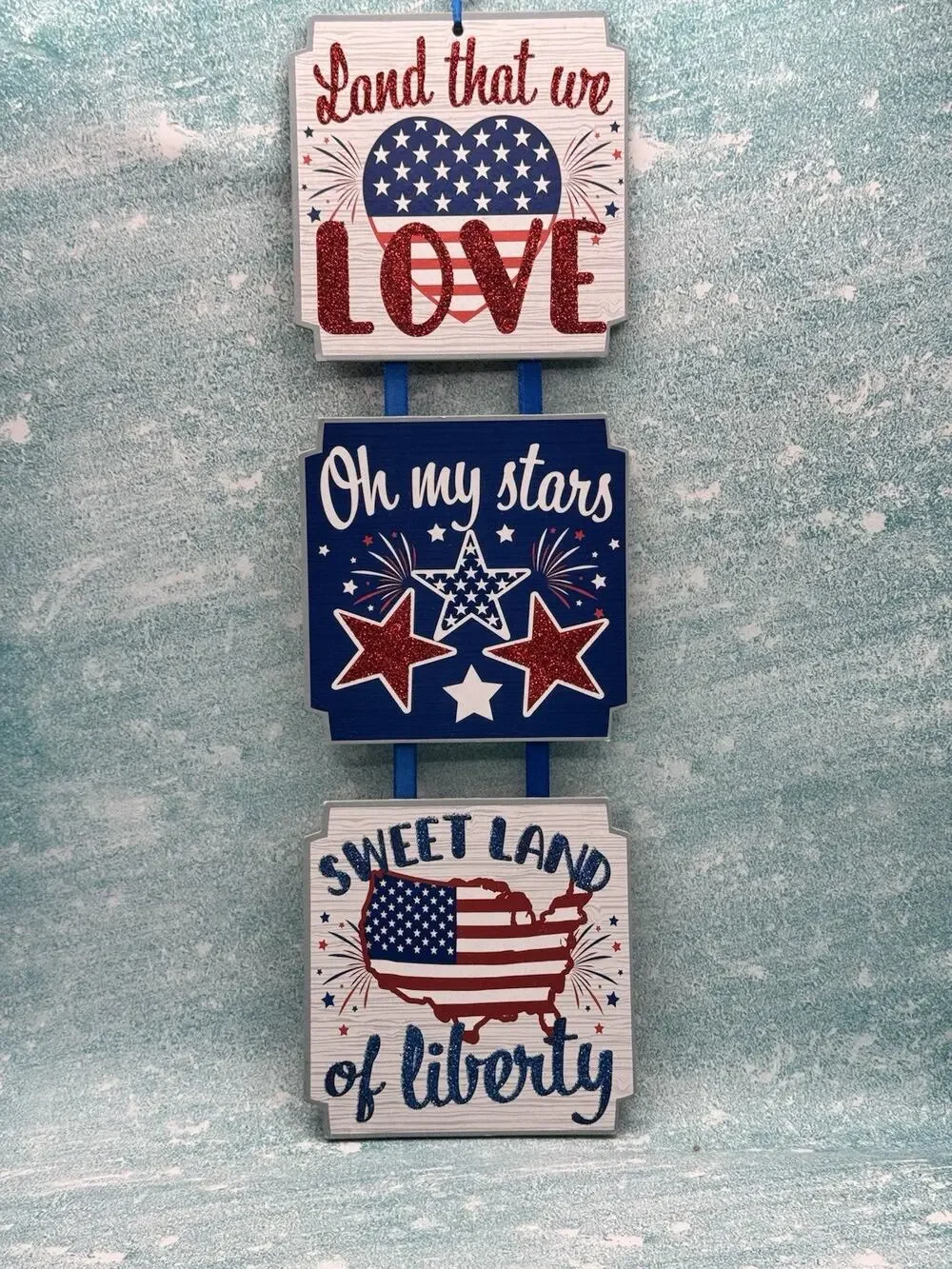 4th of July, Land That We Love, Oh My Stars, Sweet Land of Liberty PatrioticSIGN